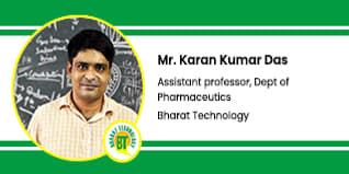 Bharat Technology, Howrah, Assistant Professor - Department of Pharmaceutics: Mr. Karan Kumar Das Interview